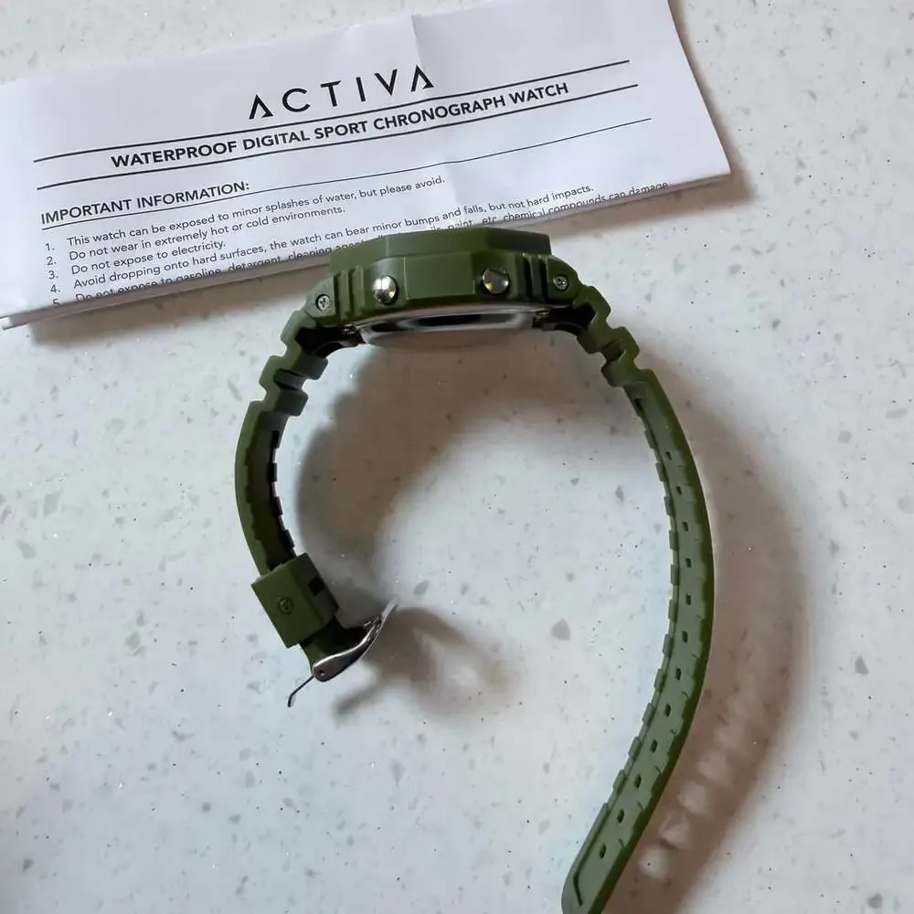 Activa Waterproof Digital Sport Chronograph Watch